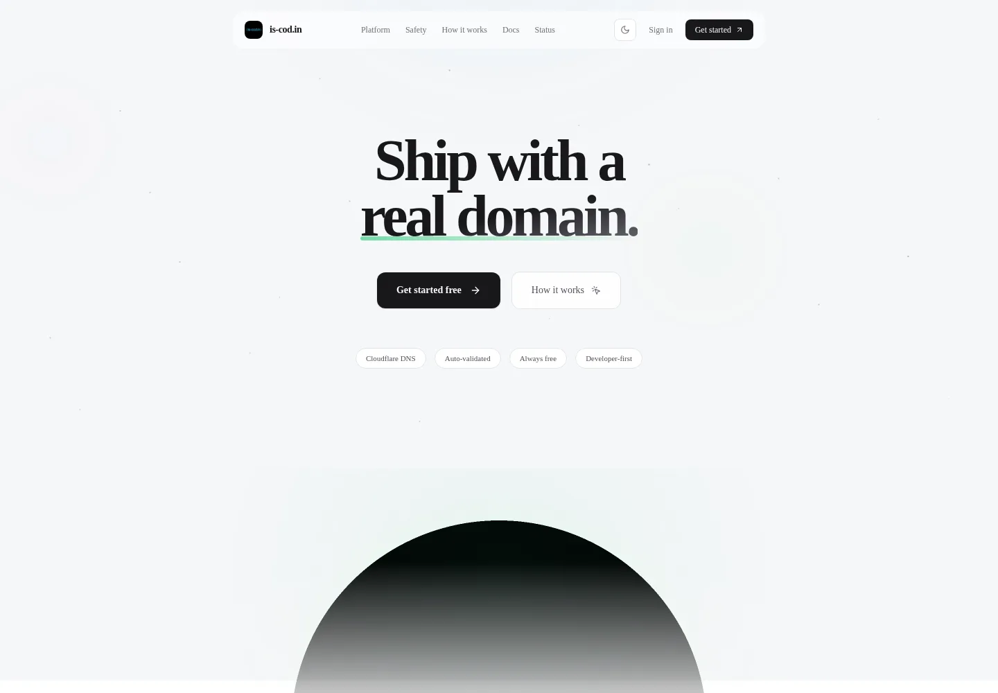 The live is-cod.in registration product